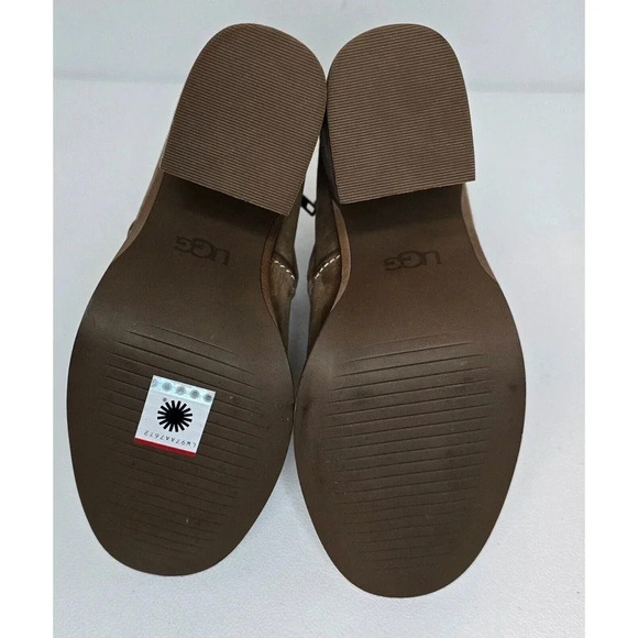 UGG Australia Womens Pixley Tan Ankle Boots Bootie Stacked Size 10 1095057 - Picture 9 of 10